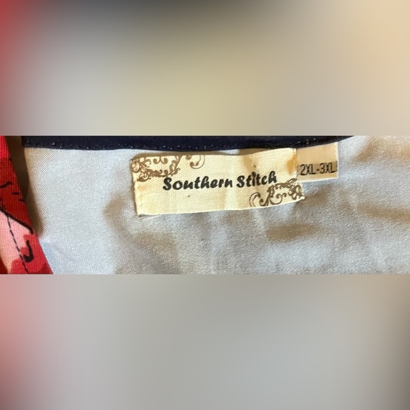 Southern Stitch Floral Kimono w/ Pom Pom Trim size 2X - 3X - Picture 6 of 10